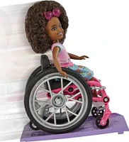 Barbie- Chelsea- Poupée et fauteuil roulant