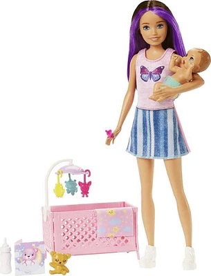 Barbie-Skipper Baby-Sitter-Coffret poupée et accessoires