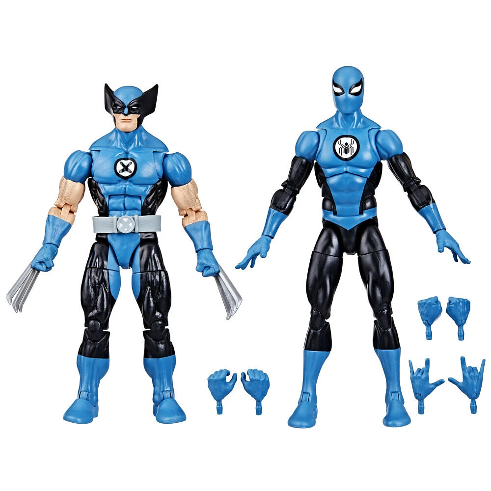 Marvel Legends Series Wolverine and Spider-Man, Fantastic Four Action Figures