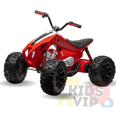 KidsVip 24V Sport Utility ATV / Quad- Red - English Edition