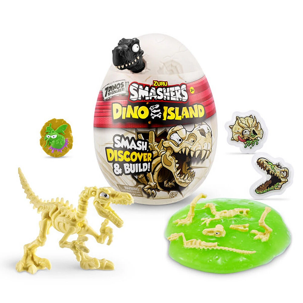 Jouet à collectionner Zuru Smashers Dino Island Nano Egg (les styles peuvent varier)