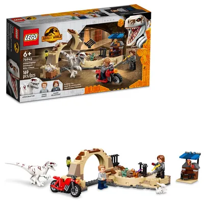 LEGO Jurassic World Atrociraptor Dinosaur: Bike Chase 76945 Building Kit (167 Pcs)