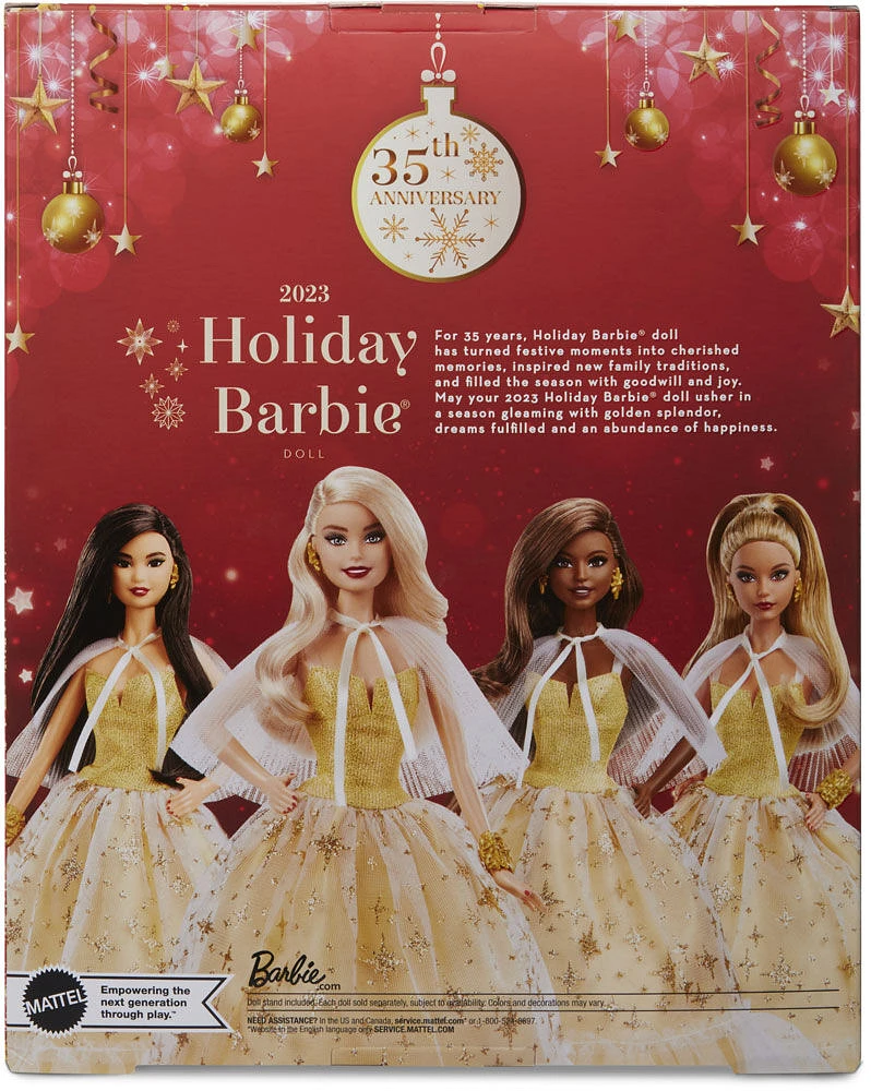 2023 Holiday Barbie Doll, Seasonal Collector Gift