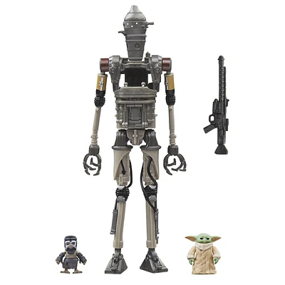 Star Wars The Vintage Collection, pack de 3 figurines IG-12, Grogu et Anzellan à l'échelle 9,5 cm, Star Wars: The Mandalorian