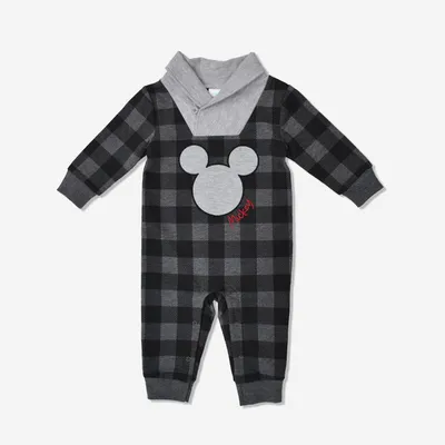 Mickey Mouse Fleece Jumpsuit Grey