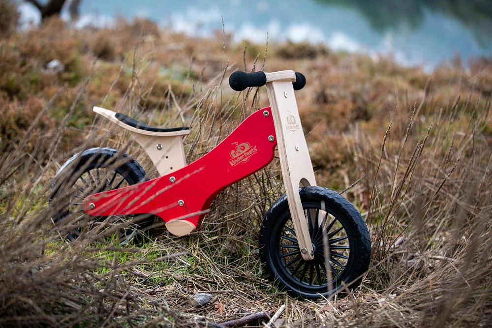 Vélo d'équilibre classique Kinderfeets rouge cerise