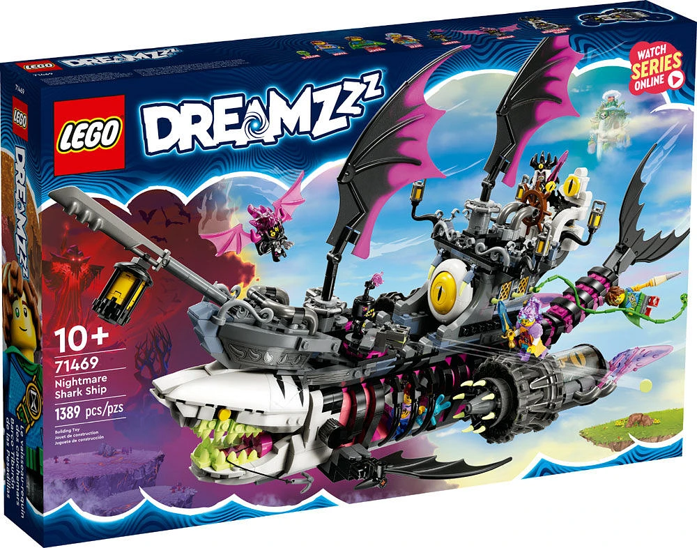 LEGO DREAMZzz Nightmare Shark Ship 71469 Building Toy Set (1,389 Pieces)