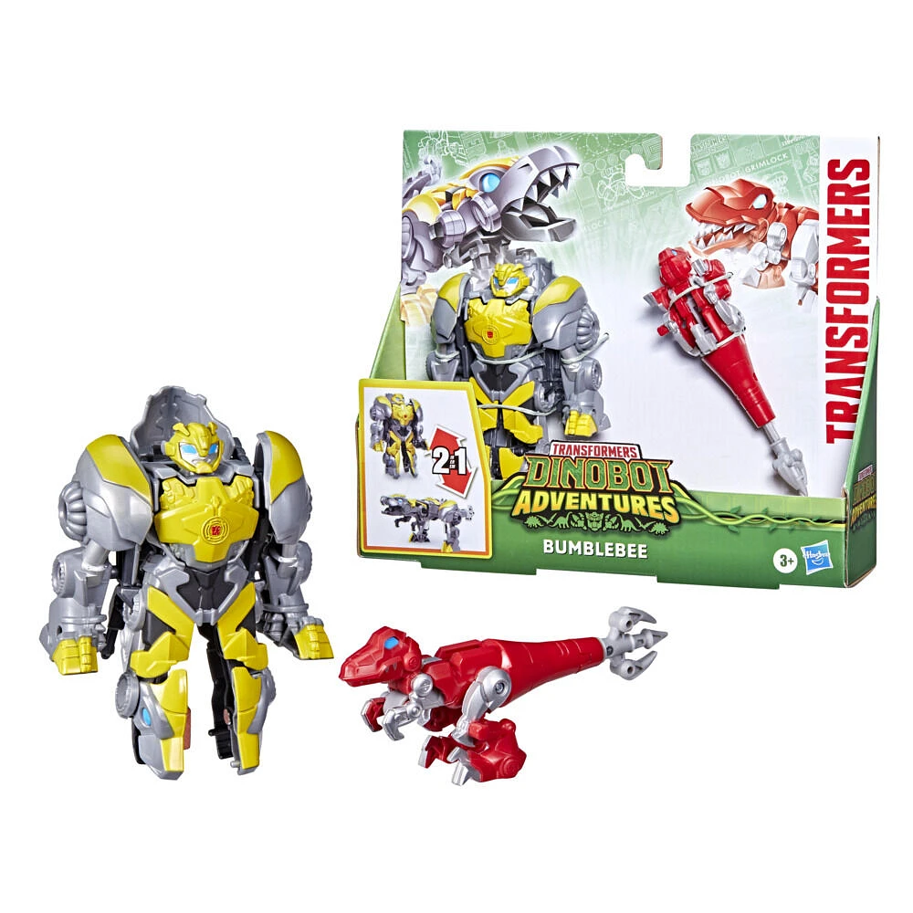 Transformers Dinobot Adventures, jouets convertibles Défenseurs Dinobots Bumblebee