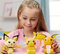 Mega Construx Pokémon Build and Show Pikachu Evolution Trio