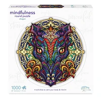 Mindful Living 1000 pc. Mandala Puzzle - Dragon - Édition anglaise