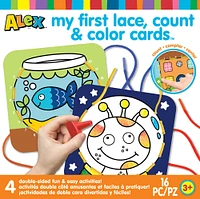 ALEX - My First Lace, Count & Color Cards