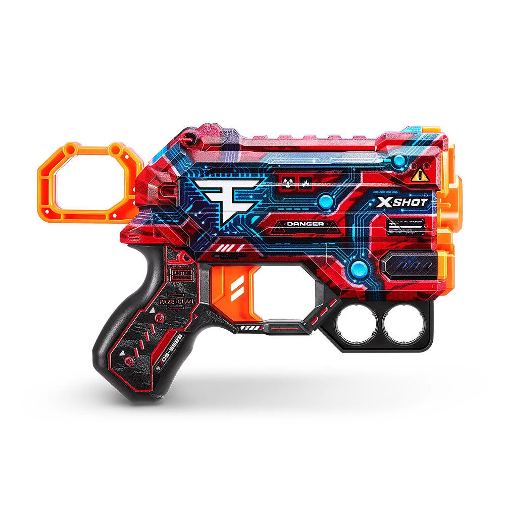 Pistolet mystère FaZe Clan Menace X-Shot Skins (4 fléchettes) par ZURU