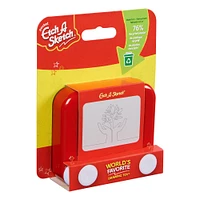 Etch A Sketch Pocket, 76% Recycled Plastic, Original Magic Screen, Sustainably-minded Kids Travel Toy, Drawing Toys