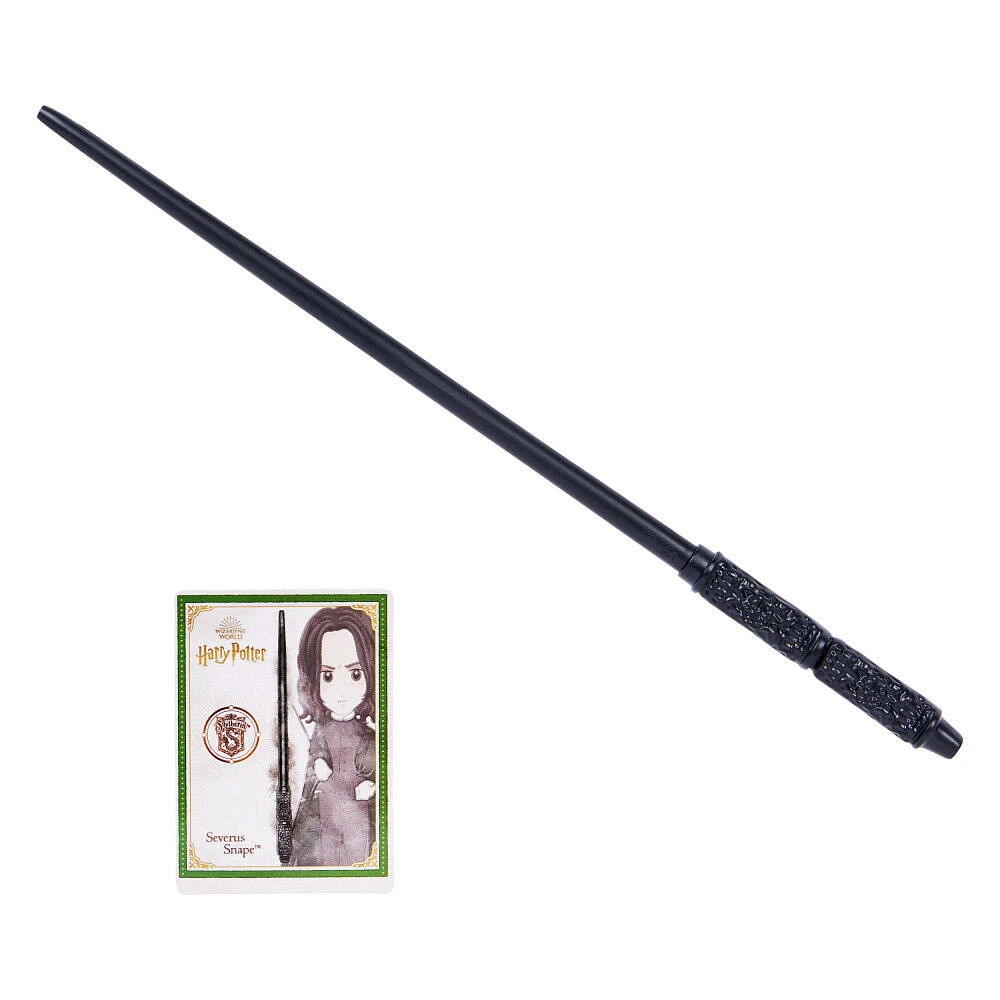 Wizarding World Harry Potter, 12-inch Spellbinding Severus Snape Magic Wand with Collectible Spell Card