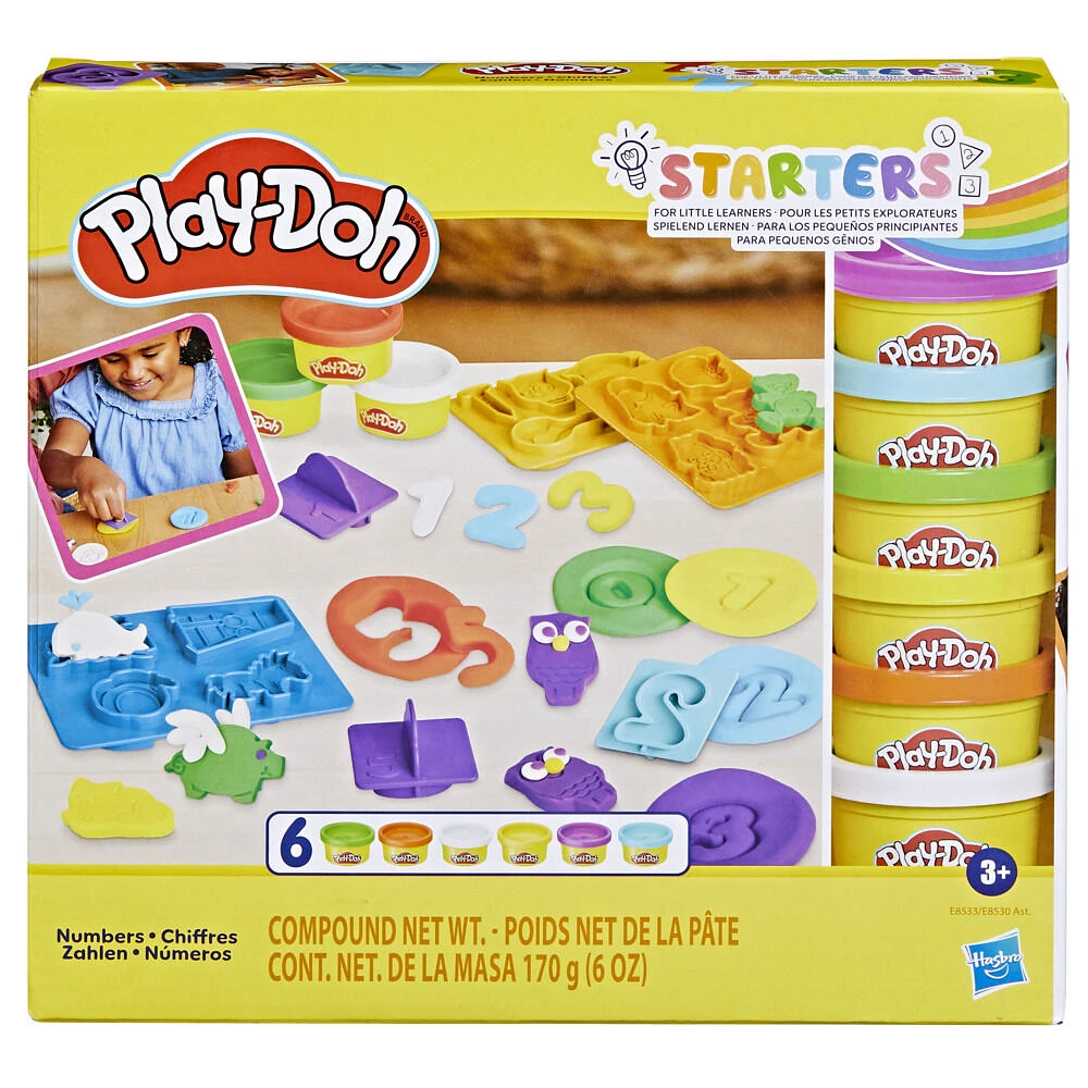 Play-Doh Mes premiers apprentissages - Les Chiffres, loisirs créatifs avec pâte à modeler pour le préscolaire