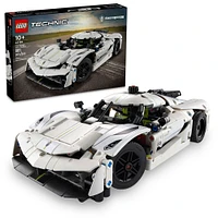 LEGO Technic Koenigsegg Jesko Absolut White Hypercar Buildable Model Car Kit, Race Car Toy for Kids, 42184