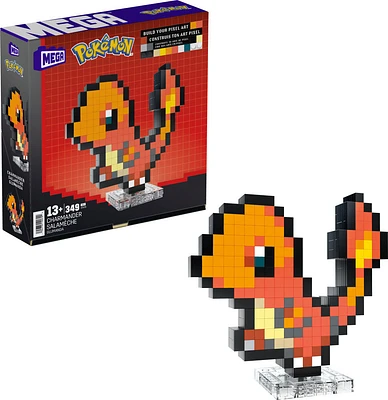 MEGA Pokémon Charmander Building Toy Kit (349 Pieces) Retro Set for Collectors