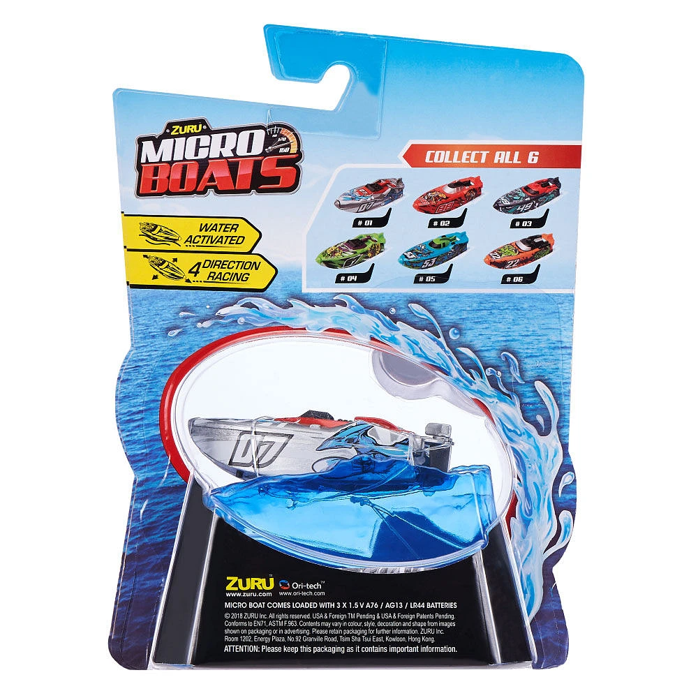 Micro Boats Fully Motorized, Self-steering Micro Boat Pack Series 3 by ZURU