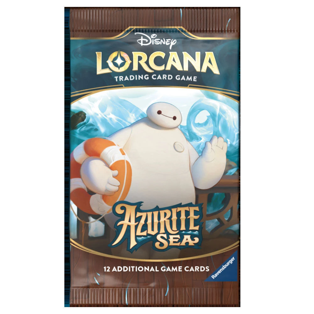 Disney Lorcana TCG : Paquet de Boosters Assortis Azurite Sea (12 Cartes)