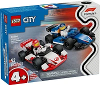 LEGO City Les voitures de course de F1 Williams Racing et Haas F1 , ensemble de véhicules avec 2 figurines de pilote 60464