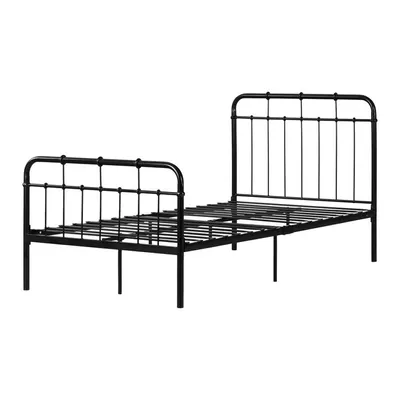 Hankel Twin Metal Platform Bed Black