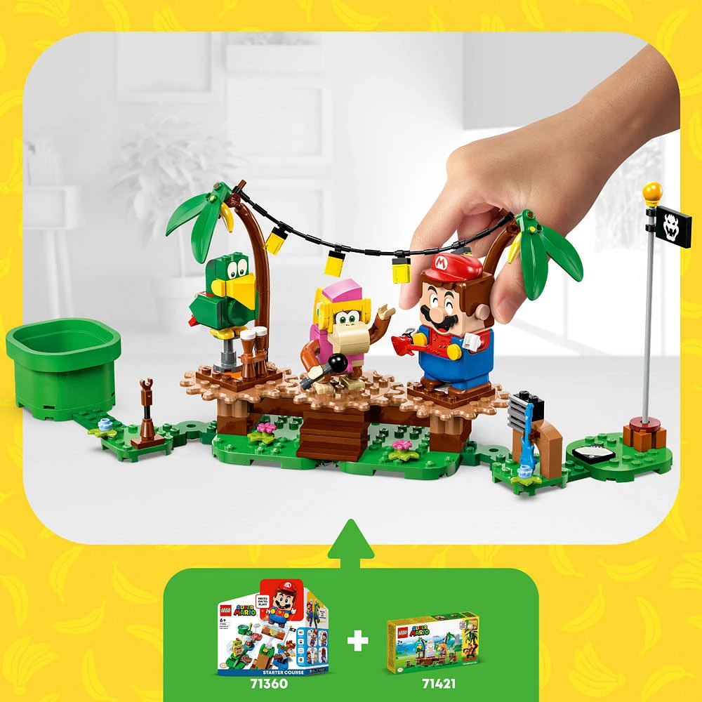 LEGO Super Mario Ensemble d'extension Le jam tropical de Dixie Kong 71421 Ensemble de jeu de construction (174 pièces)