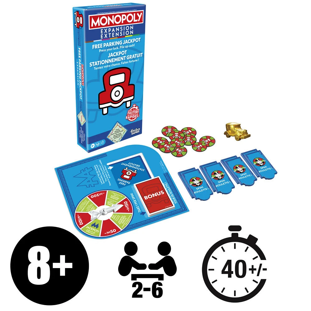 Monopoly Free Parking Jackpot EXPANSION (Classic Monopoly Game Required to Play)