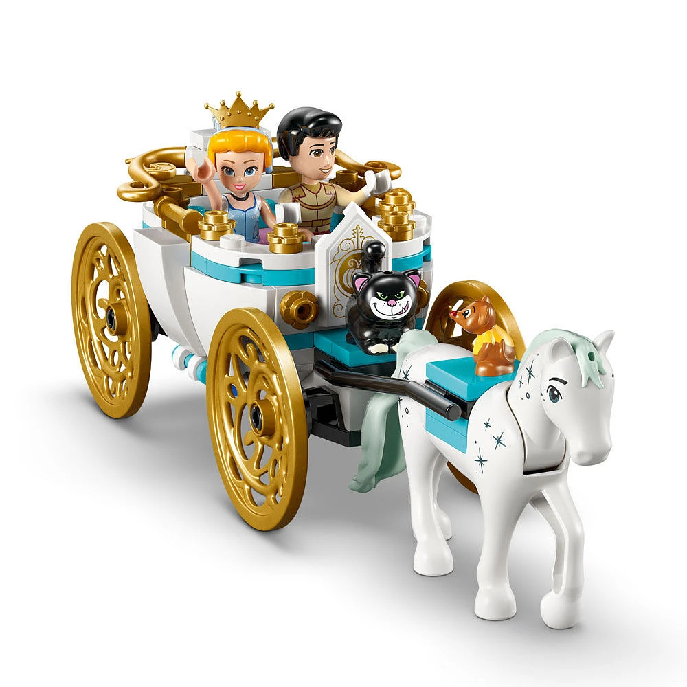 LEGO Disney Le château et la calèche de Cendrillon, Ensemble de construction avec jouet fantastique 43275