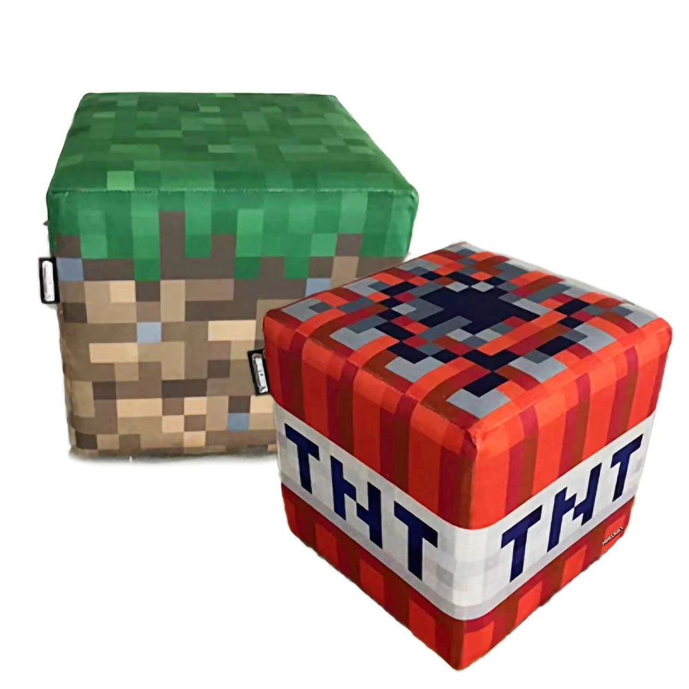 Phoenix Minecraft Pouf, Set of 2, Storage Boxes