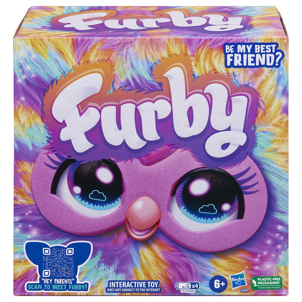 Furby Tie Dye Interactive Plush Toy - French Edition