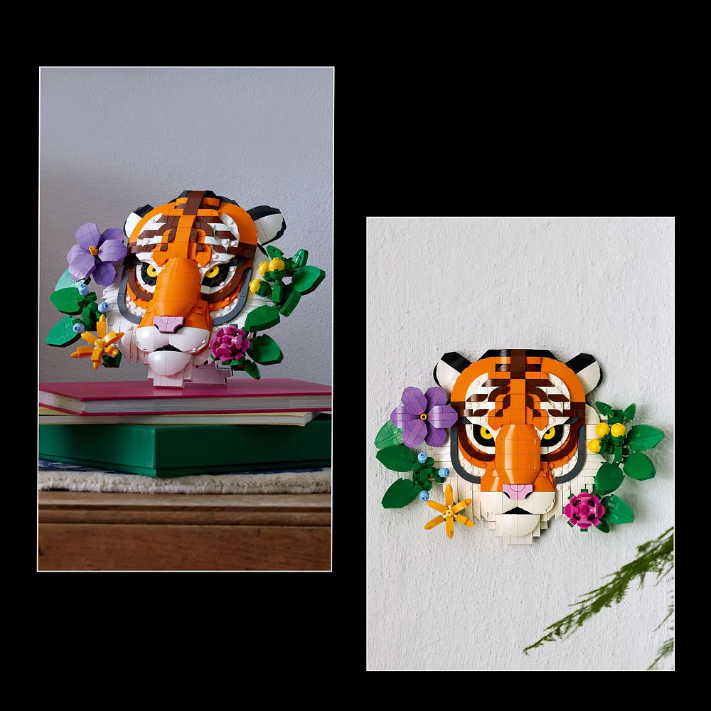 LEGO Art The Fauna Collection - Tiger,  DIY Set for Adults 18+ - New Home Housewarming Gift - 31217