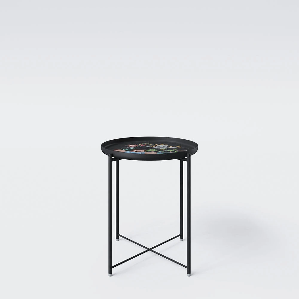 Phoenix Minecraft Side Table with Removable Tray