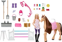 Barbie Mysteries: The Great Horse Chase Stable Playset with Doll, Toy Horse & Accessories, 25+ Pieces