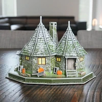 4D Build, Harry Potter Hagrid's Hut 3D Puzzle Paper Model Kit, 101 Piece Paper Model Kit