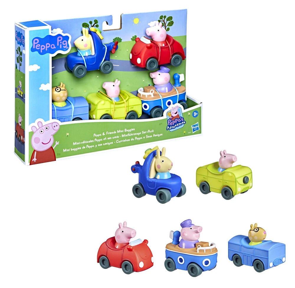Peppa Pig Peppa's Adventures, Mini-véhicules Peppa et ses amis, jouet préscolaire - Notre exclusivité
