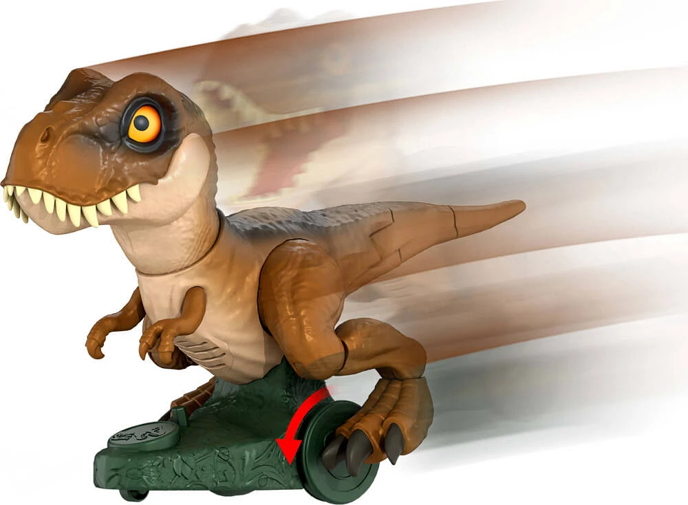 Jurassic World Roarin' Frenzy T Rex RC Toy, Motorized Remote Control Tyrannosaurus Rex Dinosaur