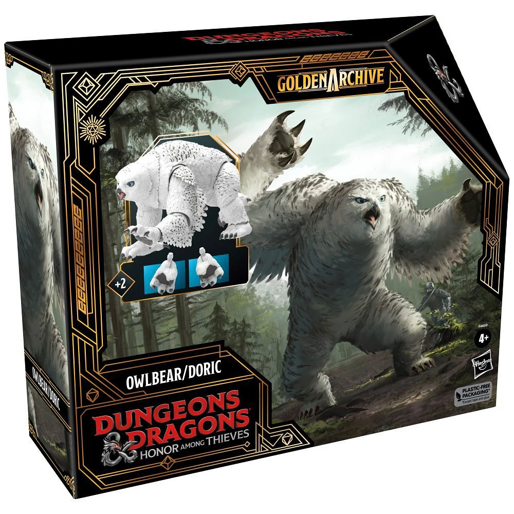 Dungeons and Dragons Honor Among Thieves Golden Archive Owlbear/Doric, 6-Inch Scale