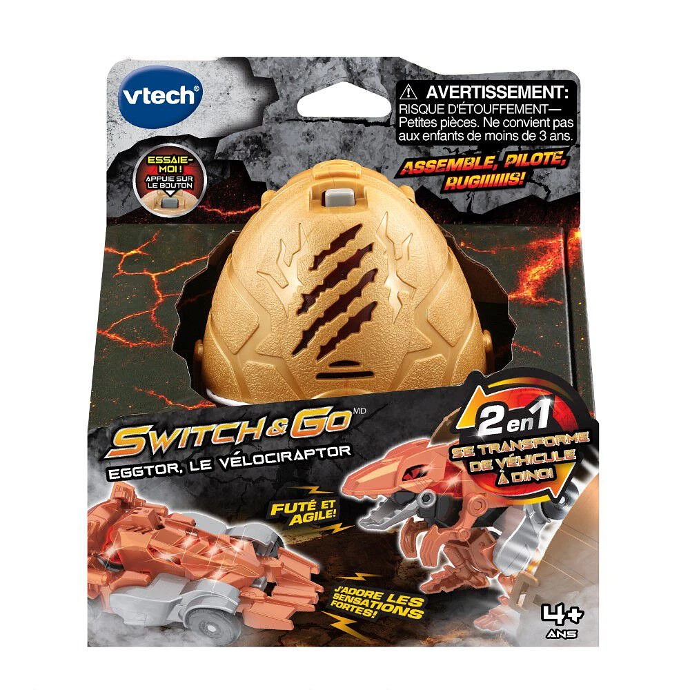 VTech Switch et Go - EggTor, le vélociraptor - Édition française