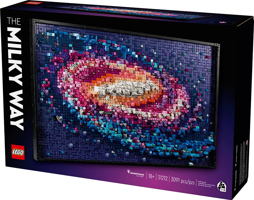 LEGO Art The Milky Way Galaxy Wall Art Décor Set 31212