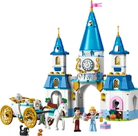 LEGO Disney Le château et la calèche de Cendrillon, Ensemble de construction avec jouet fantastique 43275