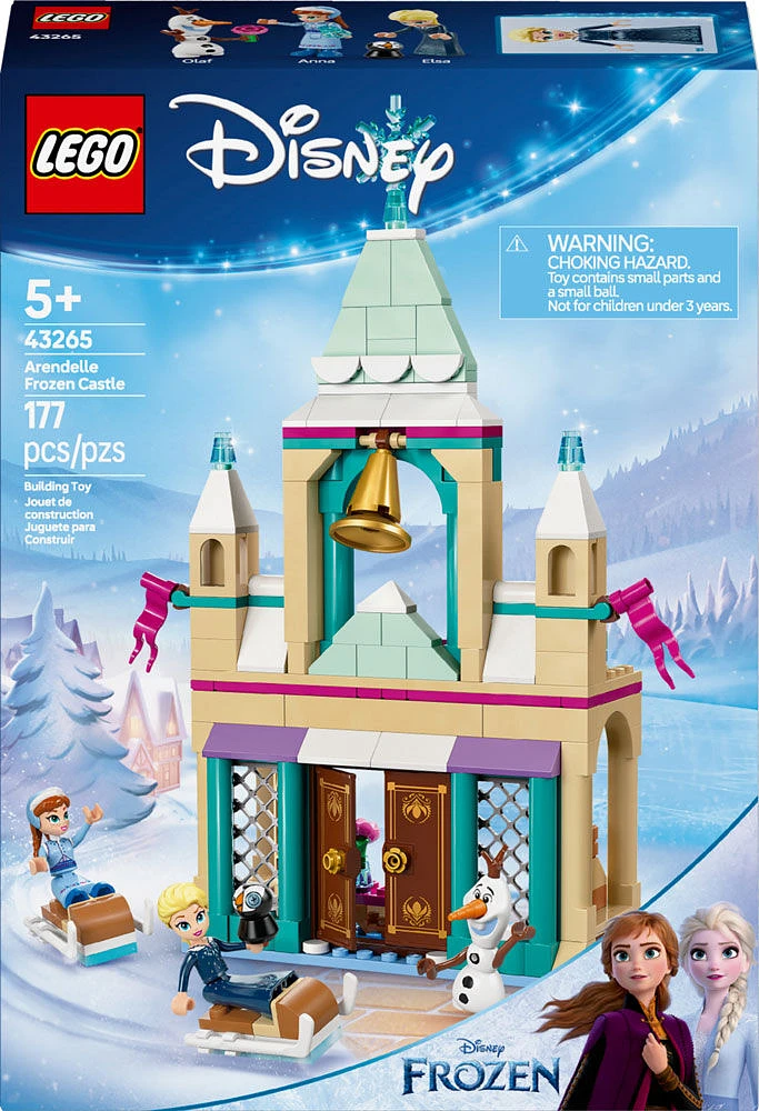 LEGO Disney La Reine des neiges Le château de la Reine des neiges à Arendelle, Ensemble de jeu de construction, Modèle avec minipoupée Elsa 43265