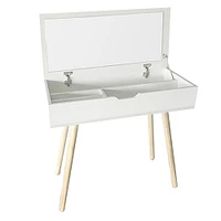 White Desk with Storage