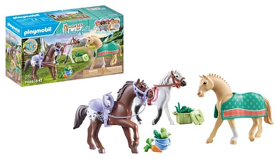 Playmobil - 3 chevaux: Morgan, Quarter horse et Shagya