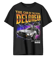 Delorean Car of Future- Black T-Shirt