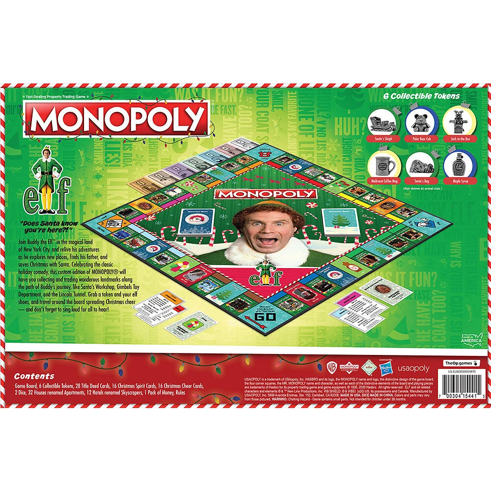 MONOPOLY: Elf Jeu De Plateau - Édition anglaise