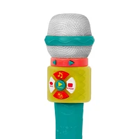 B. toys Shinin' Musical Mic Toy Musical Microphone with Bluetooth