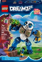 LEGO DREAMZzz Logan the Mighty Panda Animal Toy, Fantasy Gift for Kids' with 2 Minifigures, 71480