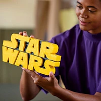 LEGO Star Wars Brick-Built Star Wars Logo - Collectible Building Kit for Adults 18+ - 75407
