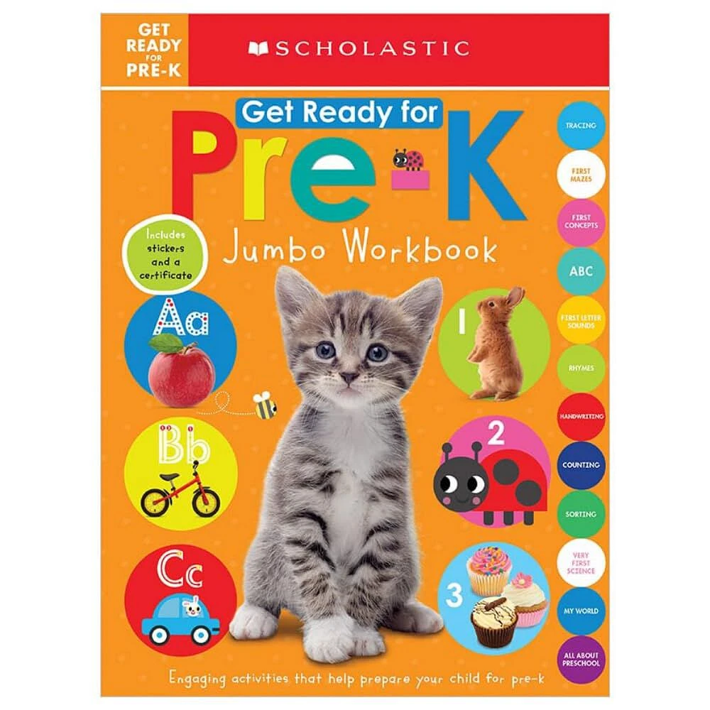 Scholastic Early Learners: Get Ready for Pre-K Jumbo Workbook - Édition anglaise