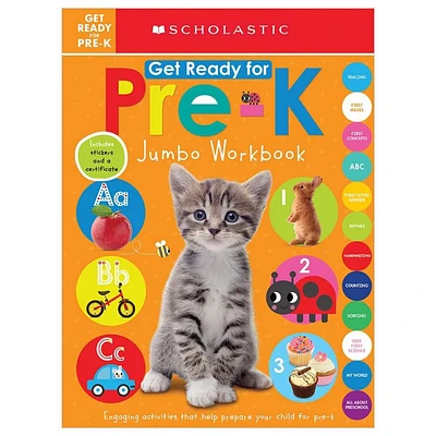 Scholastic Early Learners: Get Ready for Pre-K Jumbo Workbook - Édition anglaise